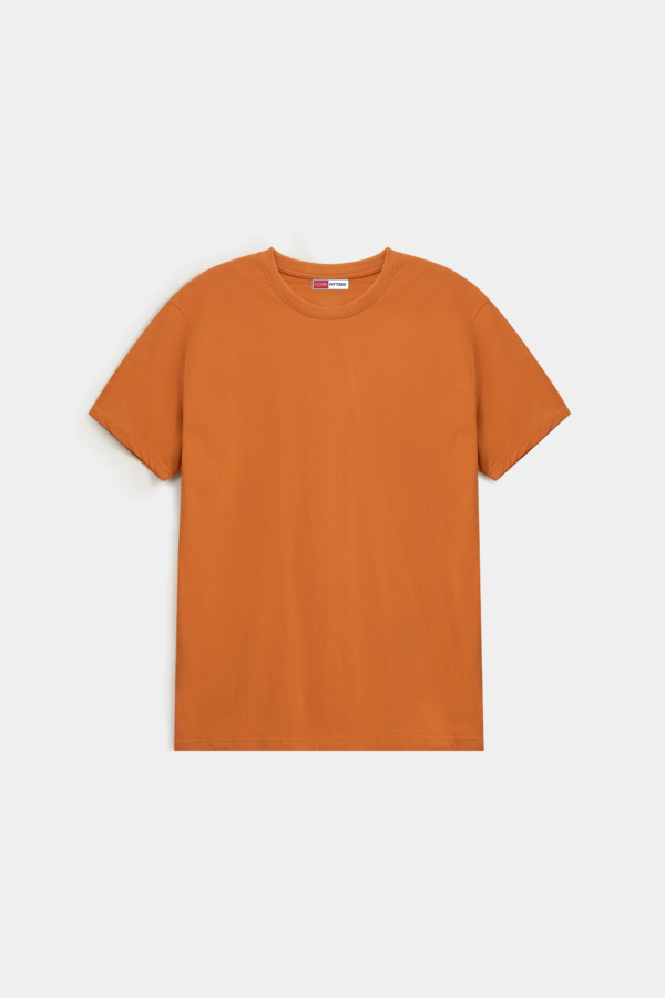 Essential V-Neck Shirt-Orange