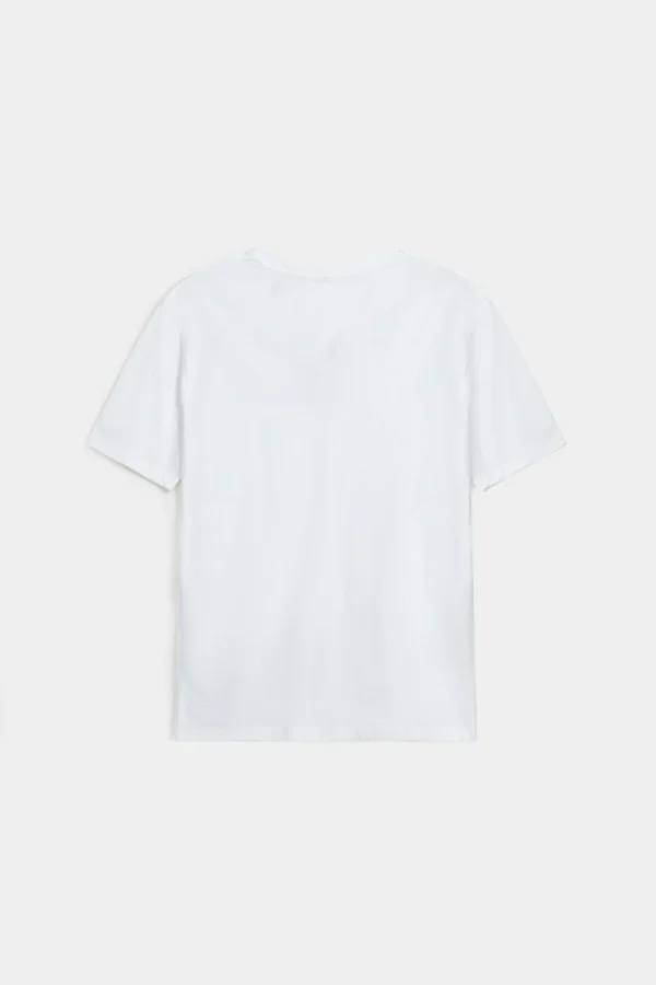 BASIC V-NECK T-SHIRT-White