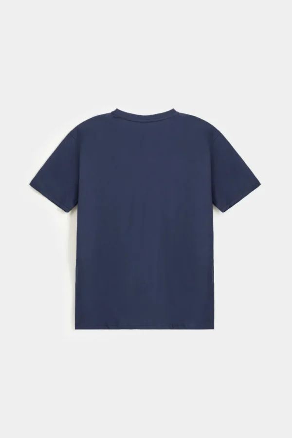 GRAPHIC Essential Crew Neck Shirt – Dark Blue