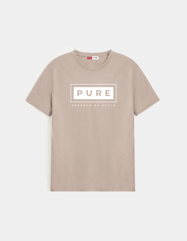 GRAPHIC Essential Crew Neck Shirt – Light Brown