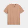 Essential V-Neck Shirt- Peach