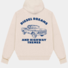 Vintage Cream Oversize Hoodie- Diesel Dreams